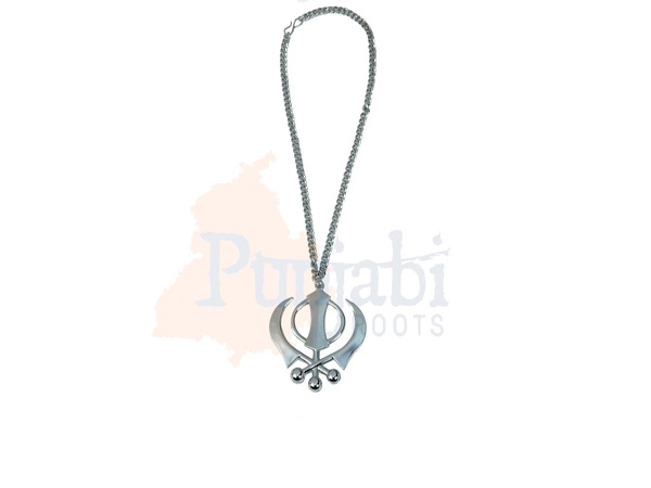 silver khanda chain